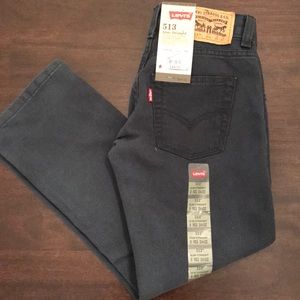 NWT Levi’s 513 Slim Straight Green Jeans